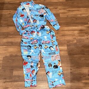 Elvis Presley Blue Pajama Set